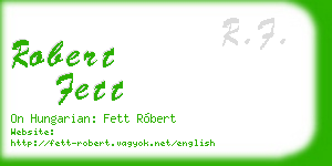 robert fett business card